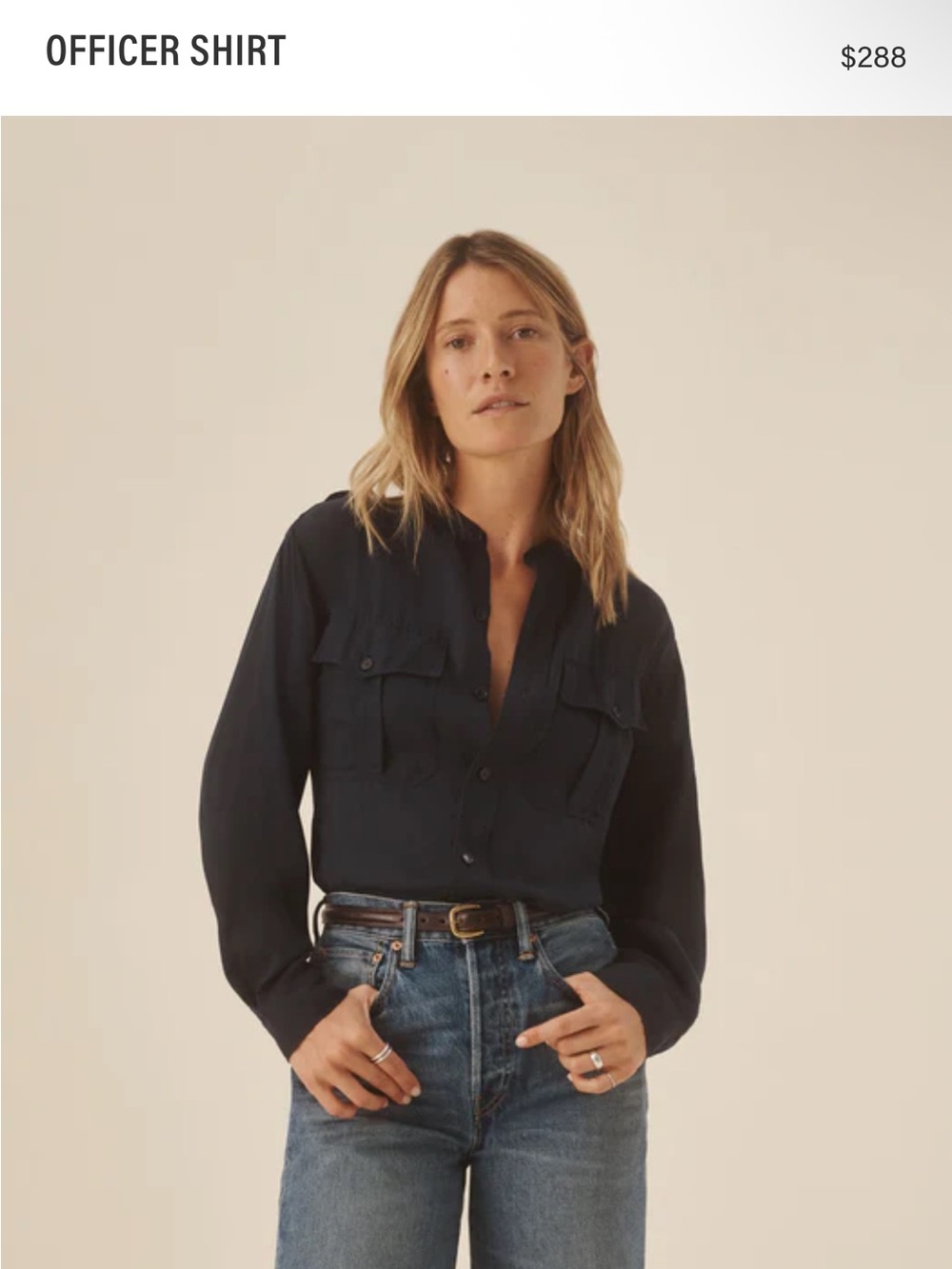 Buck Mason OFFICER SHIRT dress navy